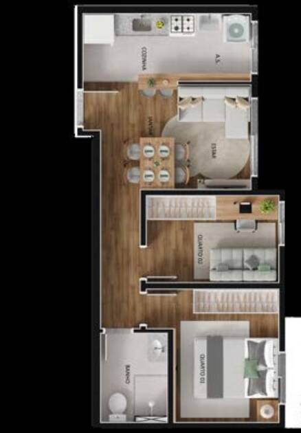 Apartamento à venda com 2 quartos, 439300m² - Foto 36
