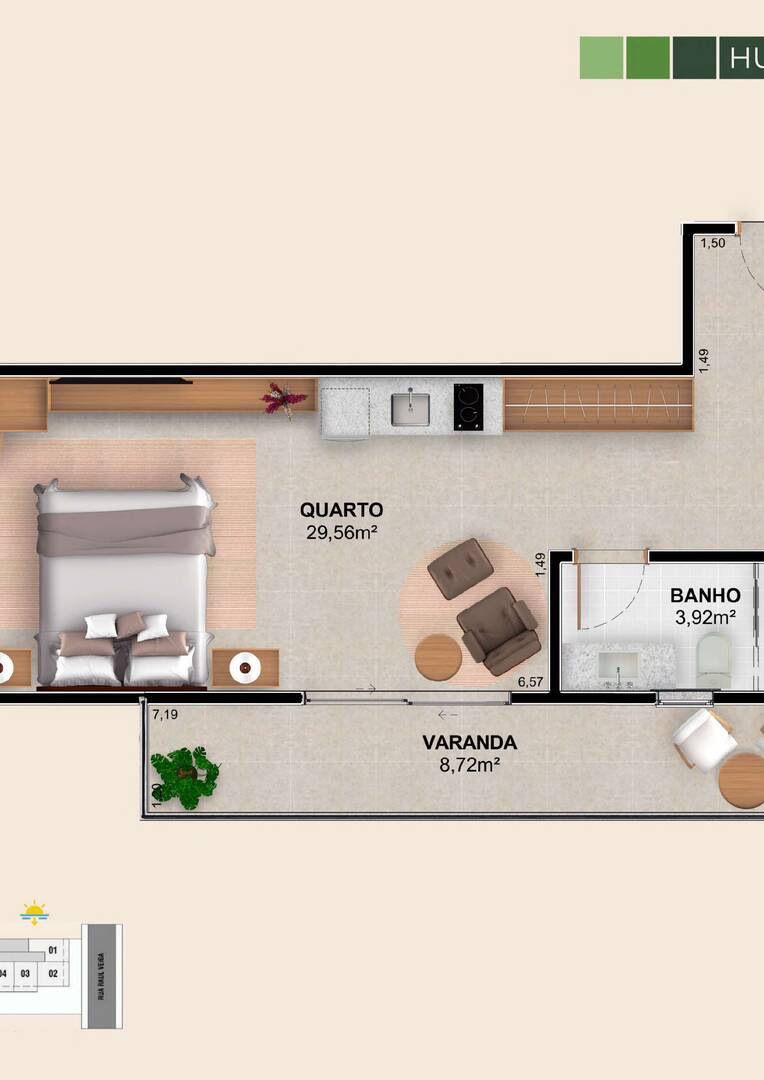 Apartamento, 1 quarto - Foto 21