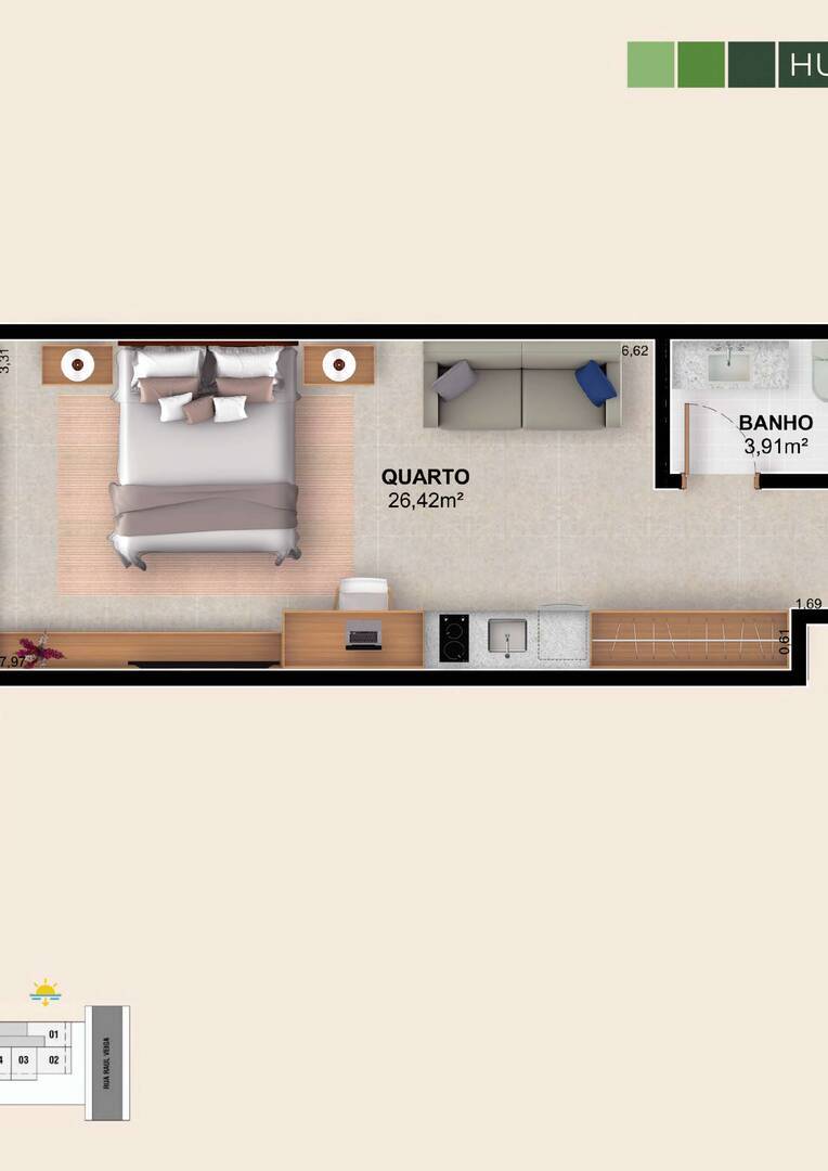 Apartamento, 1 quarto - Foto 23